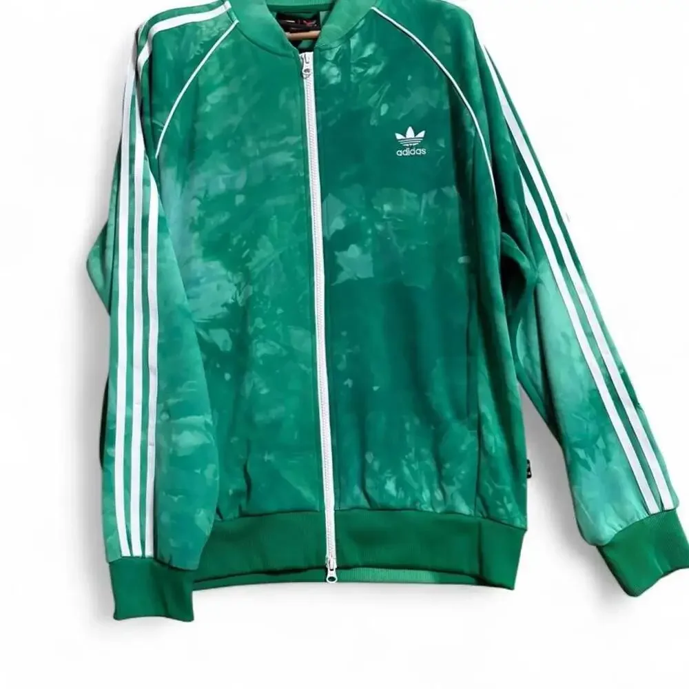 Adidas x Pharrell Williams Hu Tie-Dye Track Jacket Green